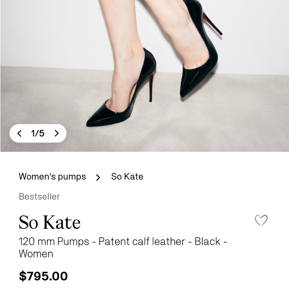 Size 11 Christian Louboutin black “So Kate” - Picture 13 of 13